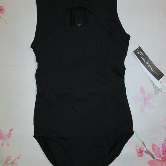 Leotard DanzNMotion Black Size XL Womens Ballet Dance Lyrical Costume - Picture 3 of 5